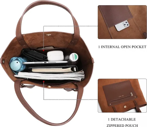Miniatura 3 de Montana West Bolso de mano para mujer, bolsos y bolsos de mano con asa superior, bolso grande de hombro
