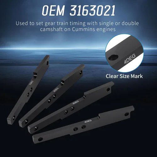 Miniatura 3 de 3163021 Kit de herramientas de sincronización de levas & 3163530 Herramienta de ajuste de freno de motor, Compatible con motor Cummins ISX QSX X15