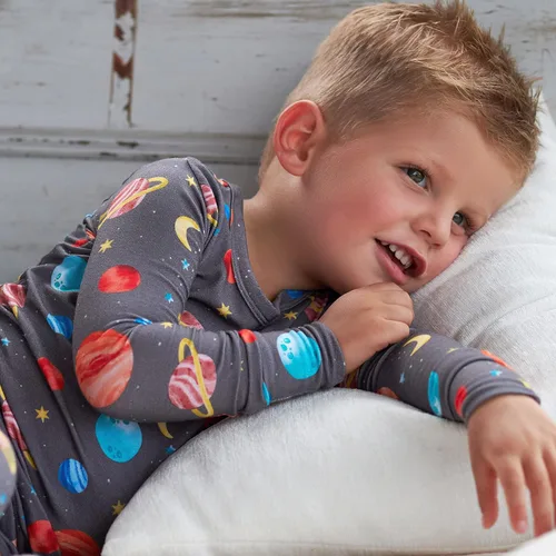 Miniatura 5 de Gerber Pijama unisex de 2 piezas para bebé y niño pequeño, con viscosa hecha de eucalipto