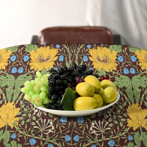 Miniatura 42 de Mantel Floral Retro de Pájaros, Diseño Original Bohemio William Morris Estampado Cubierta de Mesa para Hogar Picnic Fiesta Comedor Cocina William