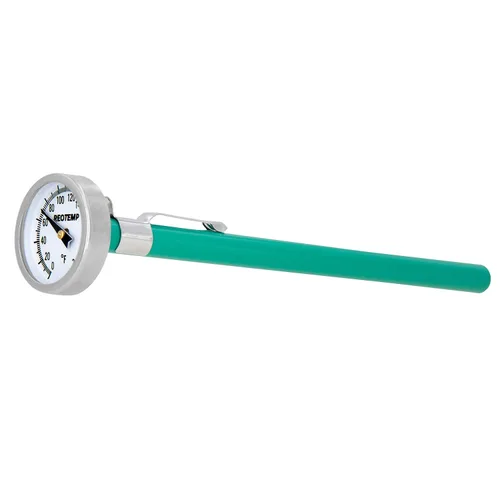 Miniatura 4 de REOTEMP Termómetro de bolsillo K79-2, impermeable, vástago de 5 pulgadas, esfera de 1 pulgada (-40 a 160 Fahrenheit)