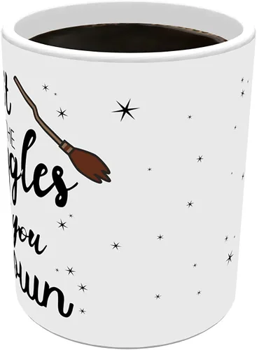 Miniatura 6 de Morphing Mugs Harry Potter - No Dejes Que Los Muggles Te Derroten - Frase - Taza de 11 oz Sensible al Calor – Taza de Café y Té de Cerámica que