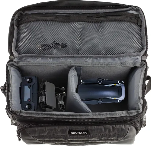 Miniatura 2 de Navitech - Funda de transporte para drone/cuadricóptero, compatible con DJI Tello, color gris