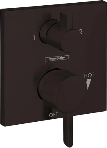 Miniatura 9 de hansgrohe Ecostat Válvula de presión de balance moderno para ducha con desviador en cromo, 15862001