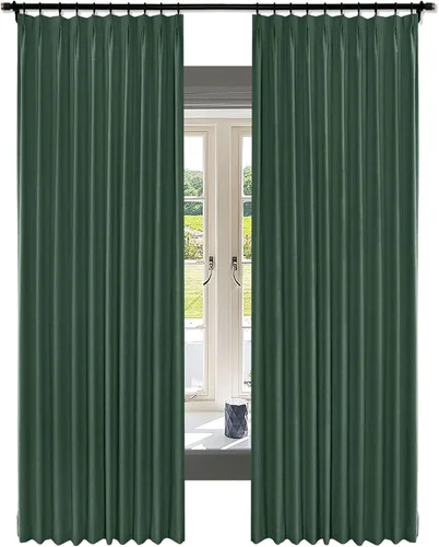 Miniatura 29 de Fcosie Juego de 2 paneles de cortinas opacas extralargas de 120 pulgadas de largo, cortinas de doble capa para oscurecer la habitación, paneles