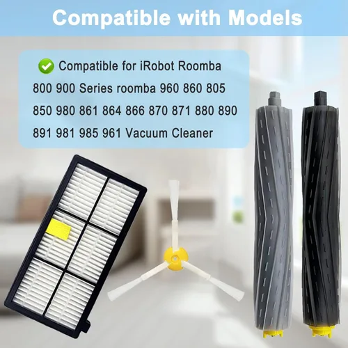 Miniatura 2 de Paquete de 14 piezas de repuesto Roomba 800 900 Series para irobot Roomba 805 960 860 861 866 870 880 890 900 960 980 981 985 Robot Aspiradora, 2