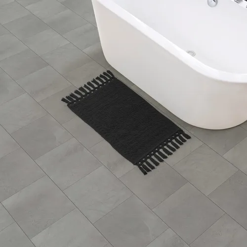 French Connection Nellore Alfombras de Baño, Tapetes de Baño Tejidos y con Cuentas, Tapetes de Baño Duraderos y Gruesos para Baño y Alfombras de