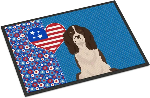 Miniatura 86 de Caroline's Treasures WDK5119JMAT Airedale Terrier USA - Tapete para interiores o exteriores, 24 x 36 pulgadas, tapete para puerta delantera