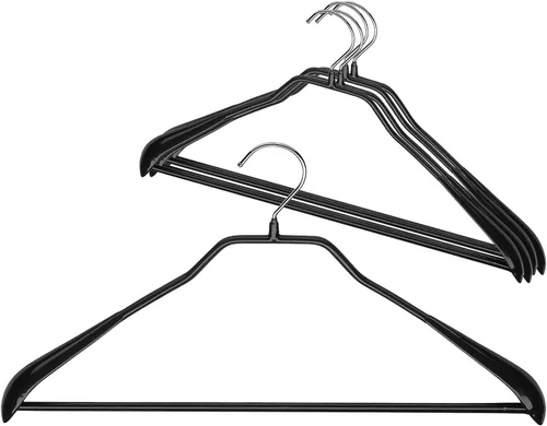 Miniatura 24 de Mawa by Reston Lloyd BodyForm Series - Percha de ropa antideslizante que ahorra espacio con barra para pantalones, 16-1/2 pulgadas, estilo 42/LS