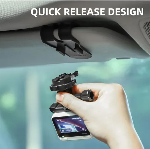 Miniatura 5 de Soporte para visera solar de automóvil para teléfono celular, abrazadera de teléfono de rotación de 360°, soporte de montaje para automóvil