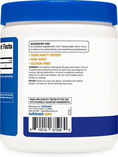 Miniatura 4 de Nutricost L-citrulina malato 2:1 (10.58 oz) (frambuesa azul)