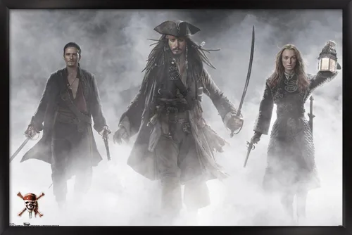 Miniatura 8 de Trends International Disney Pirates of the Caribbean: At World's End - Póster de pared de grupo, 14.725 x 22.375 pulgadas, versión enmarcada