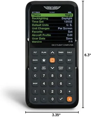 Miniatura 2 de Computadora de vuelo ASA CX-3 Calculadora de aviación avanzada para estudiantes pilotos y profesionales Aprobado por la FAA para exámenes