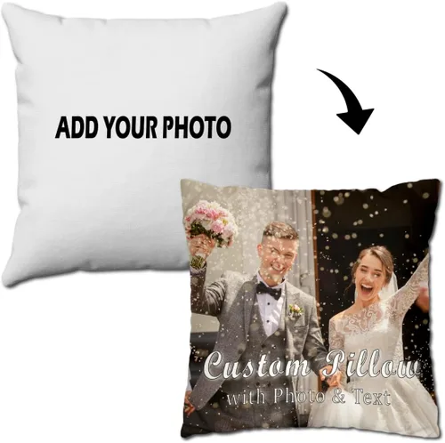 Miniatura 2 de Almohada personalizada para cargar imagen de pareja para regalo de cumpleaños de boda, almohada personalizada para novia novio
