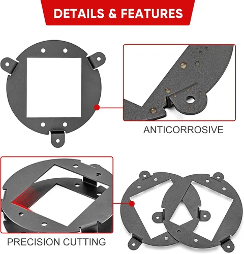 Miniatura 2 de WSays Soporte de montaje de bisel de conversión de actualización de faros compatible con Can-Am Outlander XMR Max L 400 450 500 570 Luz de montaje