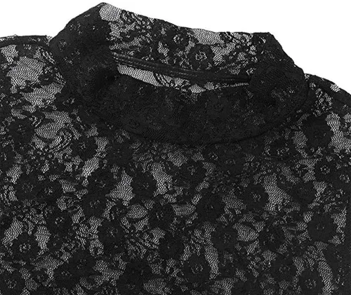 Miniatura 7 de Leyerer - Camiseta sin mangas para mujer con malla transparente