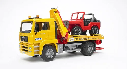Miniatura 3 de Bruder 02750 Man TGA grúa con vehículo de campo traviesa