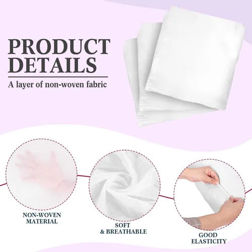 Miniatura 3 de Mixweer 30 piezas de 39 x 87 pulgadas desechables para mesa de masaje, sábanas ajustables no tejidas para cama de spa, sábanas transpirables, no a