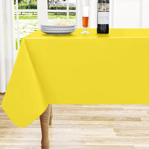 Miniatura 21 de homing - Mantel cuadrado de vinilo, mantel de plástico impermeable y a prueba de derrames con respaldo de franela, cubierta de mesa fácil de limpiar