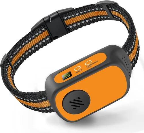 Miniatura 9 de Collar antiladridos recargable para perros con pitido, vibración y choque, collar antiladridos para perros pequeños, medianos y grandes, dispositivo
