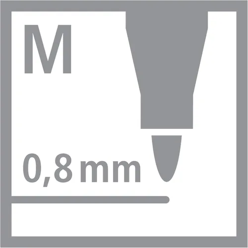 Miniatura 8 de STABILO Bolígrafo de escritura de punta de nailon pointMax - Cartera de 15 - Colores surtidos