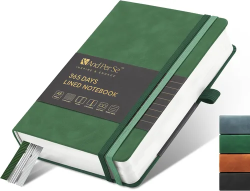Miniatura 61 de &And Per Se - Cuaderno en blanco, 160 páginas, 5.7 x 8 pulgadas, cuaderno de rayas estrechas con papel grueso para escribir, cuaderno de tapa dura