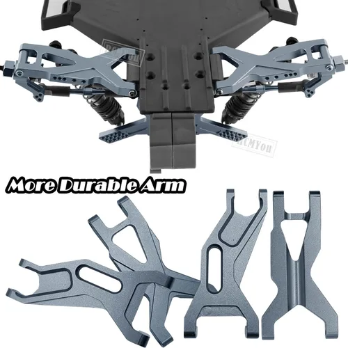 Miniatura 6 de Mejoras de piezas para 1/10 Slash 2WD/Slash 2WD VXL, amortiguadores RC de gran calibre de aleación, brazo de suspensión, bloque de dirección