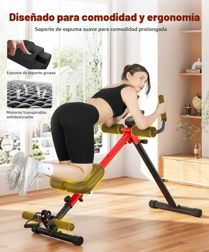 Miniatura 3 de Yoleo 2 in 1 Ab & Rowing Machines for Home, Foldable Ab Workout Equipment, Ab Trainer Machine for Stomach Workout, Ab Crunch Machine with Foam