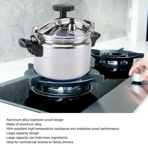 Miniatura 3 de Olla a presión de acero inoxidable, olla de presión inferior compuesta universal con válvulas de seguridad para cocinas de gas, placas de cocina