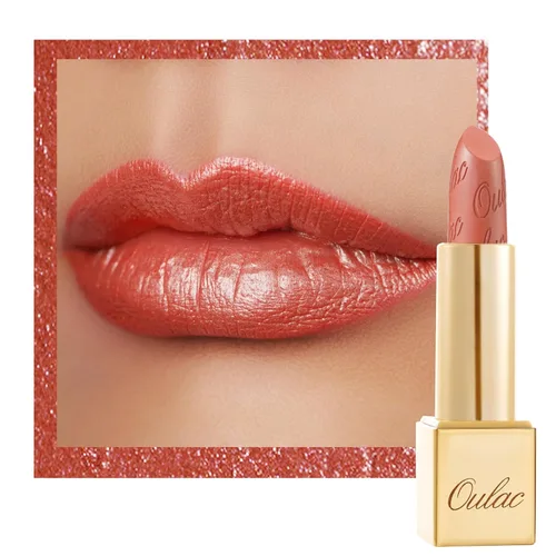 Miniatura 38 de Oulac Lápiz labial rojo, regalos de Navidad para mujeres, fórmula hidratante ligera con brillo 3D metálico, color de labios de alto impacto, Bomba