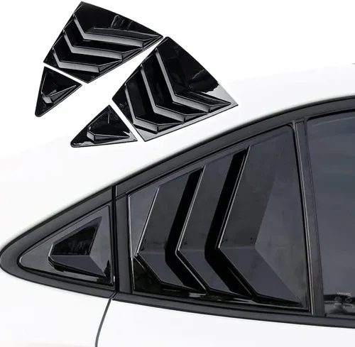 Rejillas laterales traseras compatibles con Toyota Corolla 2020 2021 2022, rejillas de ventilación de aire, persianas estilo carreras (patrón de