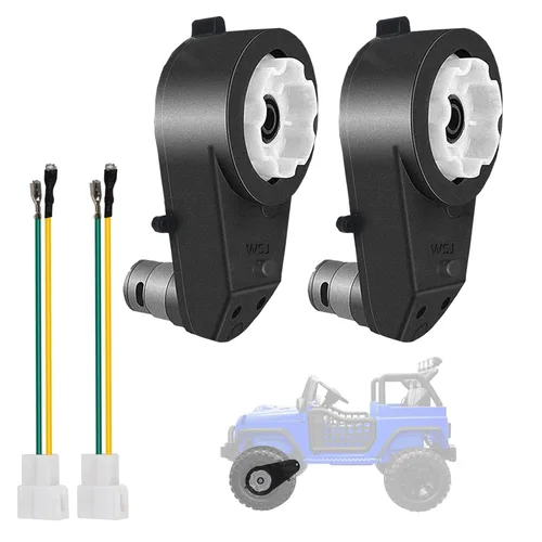 Caja de cambios de motor eléctrico de 12 V para niños, 2 unidades, 12 V, 40000 RPM, ruedas motorizadas, caja de cambios de motor de alta velocidad,