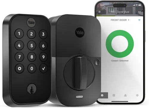 Miniatura 15 de Yale Assure Lock 2 con Wi-Fi – Cerradura inteligente de níquel satinado para puerta delantera con teclado, control de aplicaciones, llave