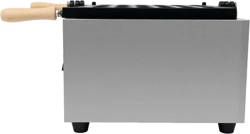 Miniatura 9 de Máquina para hacer gofres, 12 cavidades en forma de pez, para aperitivos y postres saludables, máquina de panqueques antiadherente de doble cara