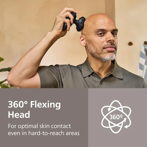 Miniatura 3 de Philips Norelco Head Shaver Pro 5000 Series - Afeitadora de cabeza para hombres y mujeres, cabezal flexible de 360° y cuchillas ComfortCut para un