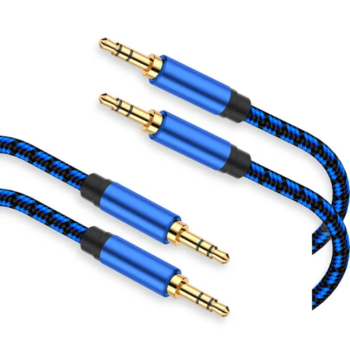 Miniatura 8 de Cable auxiliar de 3 pies – Cable de audio trenzado de nailon de 0.138 in para estéreo de coche, cable auxiliar para auriculares, altavoces
