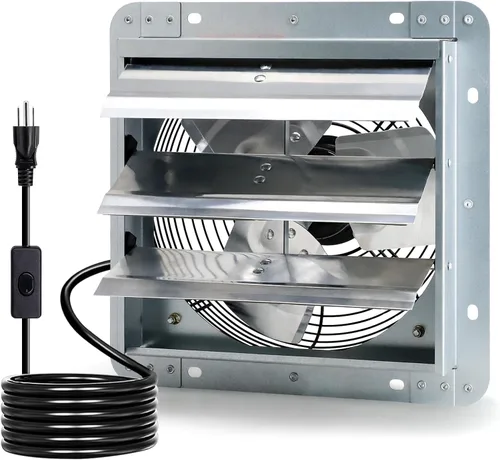 Miniatura 13 de Criditpid Extractor de persiana montado en la pared de 7 pulgadas con interruptor de encendido/apagado, motor de cobre puro de alta velocidad y bajo