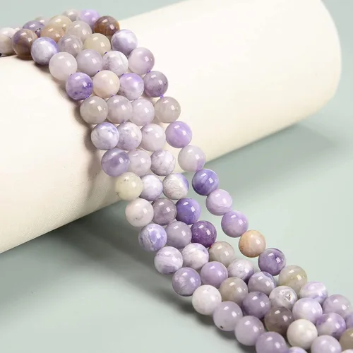 Miniatura 4 de JM Design Multi lavanda jade liso cuentas redondas tamaño 0.315 in 15.5 '' hebra para la fabricación de joyas