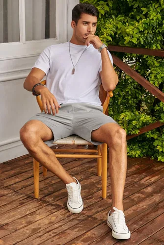Miniatura 7 de JMIERR Men's Casual Shorts - Cotton Drawstring Summer Beach Stretch Twill Chino Golf Shorts