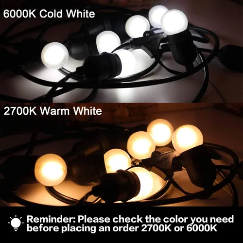 Miniatura 4 de Bombillas LED G40 de bajo vatio, 1.5 W, luz blanca cálida suave 2700 K G14, bombilla de ahorro de energía equivalente a 15 W, base estándar E26, luz