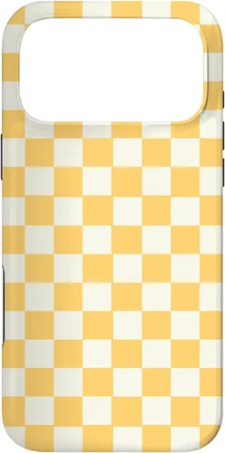 Miniatura 21 de Funda con patrón clásico de cuadros amarillo para iPhone 11