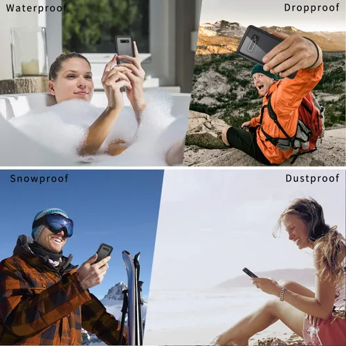 Miniatura 7 de Lanhiem Funda para Samsung Galaxy S10+ Plus, IP68 impermeable a prueba de polvo con protector de pantalla integrado, carcasa protectora resistente a