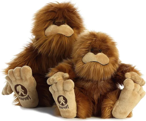 Miniatura 6 de Aurora® Fantasía Misteriosa Animal de Peluche Pie Grande - Compañero Mítico - Aventuras Imaginativas - Marrón 10 Pulgadas