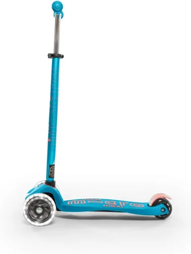 Miniatura 5 de Micro Kickboard – Maxi Deluxe LED – Monopatín pequeño de tres ruedas, inclinado a girar, diseño suizo para niños con ruedas con luces LED activadas