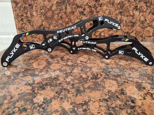 Miniatura 6 de NC Speed - Marcos para patines en línea, 3 ruedas de 100/110/4.921 in, 4 patines de aluminio profesionales de 90/100/4.331 in blanco3x110mm
