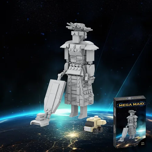Miniatura 5 de Mega Maid Spaceballs Kit de construcción creativo para adultos, niños, juego de construcción de escritorio, juguete de Navidad, regalo de cumpleaños