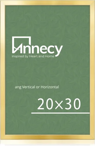 Miniatura 13 de Annecy Portarretratos dorado de 12 x 18 pulgadas (paquete de 1), marco de 12 x 18 pulgadas para decoración de pared, estilo clásico dorado