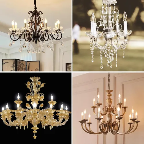 Miniatura 7 de Candelabro E12 - Enchufe de luz de cerámica ajustable de longitud para iluminación de candelabro, portalámparas de candelabro con fundas blancas