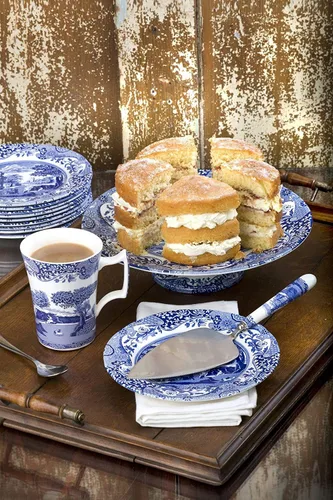 Miniatura 3 de Spode. Platos georgianos azules. Conjunto de 6, en varios motivos.