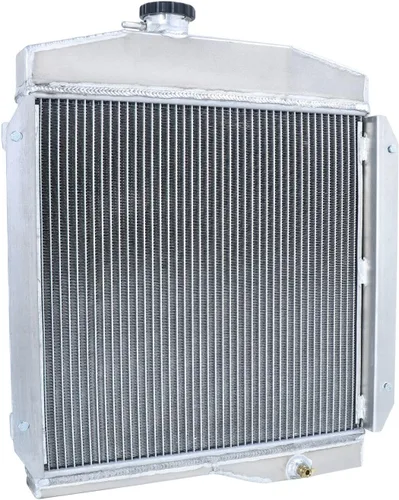 Miniatura 6 de Radiador para Jeep CJ5 CJ6 Willys 2.2L L4 3.7L V6 3.8L 4.2L L6 Gas 1955-1971, Radiador de aluminio completo de 3 filas + cubierta / ventilador + kit